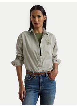 LAUREN RALPH LAUREN Koszula 200963670001 Zielony Relaxed Fit ze sklepu MODIVO w kategorii Koszule damskie - zdjęcie 182618223