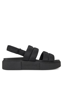 Tommy Jeans Sandały Tjw Flatform Sandal EN0EN02802 Czarny ze sklepu MODIVO w kategorii Sandały damskie - zdjęcie 182618300