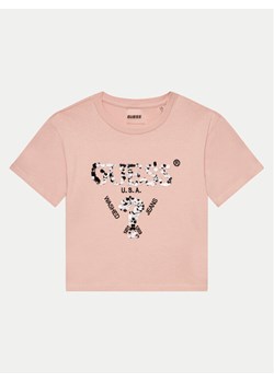 Guess T-Shirt J4YI46 K8FQ4 Różowy Boxy Fit - id: 0000303925291 - marki Guess - 182618352 Guess T-Shirt J4YI46 K8FQ4 Różowy Boxy Fit ze sklepu MODIVO w kategorii Bluzki dziewczęce - zdjęcie 182618352