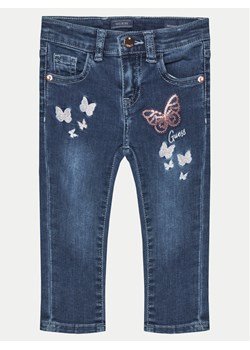 Guess Jeansy K5RA06 D4CA0 Granatowy Skinny Fit ze sklepu MODIVO w kategorii Spodnie dziewczęce - zdjęcie 182618363