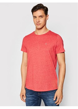 Tommy Jeans T-Shirt Jaspe DM0DM09586 Czerwony Slim Fit ze sklepu MODIVO w kategorii T-shirty męskie - zdjęcie 182618383