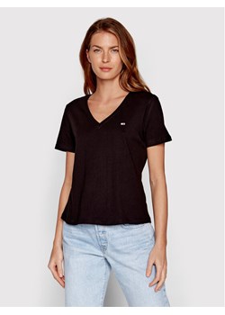 Tommy Jeans T-Shirt DW0DW14617 Czarny Slim Fit ze sklepu MODIVO w kategorii Bluzki damskie - zdjęcie 182618400