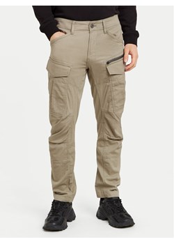G-Star Raw Spodnie materiałowe Zip Cargo 3D D25665-D846 Beżowy Tapered Fit ze sklepu MODIVO w kategorii Spodnie męskie - zdjęcie 182618421