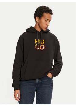 Hugo Bluza Diridood 50522119 Czarny Relaxed Fit ze sklepu MODIVO w kategorii Bluzy męskie - zdjęcie 182618454