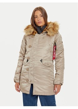 Alpha Industries Parka 113007 Brązowy Regular Fit ze sklepu MODIVO w kategorii Parki damskie - zdjęcie 182618474