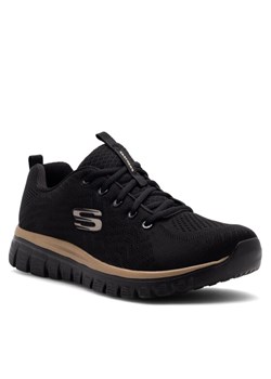 Skechers Sneakersy GRACEFUL 12615 BKRG Czarny ze sklepu MODIVO w kategorii Buty sportowe damskie - zdjęcie 182618501