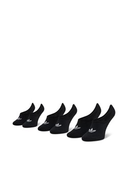 adidas Zestaw 3 par stopek unisex No-Show Socks 3P FM0677 Czarny ze sklepu MODIVO w kategorii Skarpetki męskie - zdjęcie 182618664