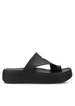 Crocs Japonki Getaway Platform Toe Loop 210834 Czarny ze sklepu MODIVO w kategorii Klapki damskie - zdjęcie 182618774