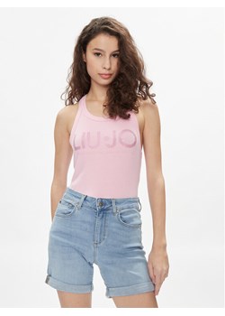 Liu Jo Top MA4327 J4695 Różowy Slim Fit ze sklepu MODIVO w kategorii Bluzki damskie - zdjęcie 182618801