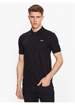 Hugo Polo 50470547 Czarny Slim Fit ze sklepu MODIVO w kategorii T-shirty męskie - zdjęcie 182618863