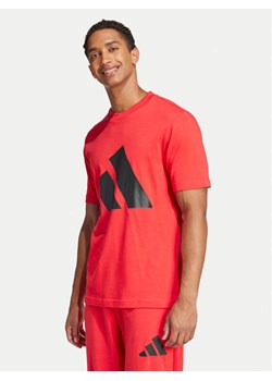 adidas T-Shirt Essentials Big Logo JE8934 Czerwony Regular Fit ze sklepu MODIVO w kategorii T-shirty męskie - zdjęcie 182618950