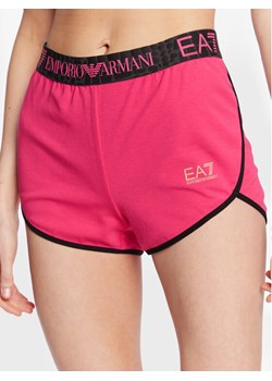 EA7 Emporio Armani Szorty sportowe 3RTS54 TJKWZ 1417 Różowy Regular Fit ze sklepu MODIVO w kategorii Szorty - zdjęcie 182619142
