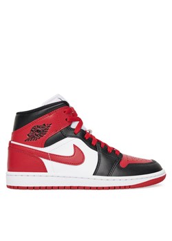Nike Sneakersy Wmns Air Jordan 1 Mid BQ6472 079 Czerwony ze sklepu MODIVO w kategorii Buty sportowe damskie - zdjęcie 182619143