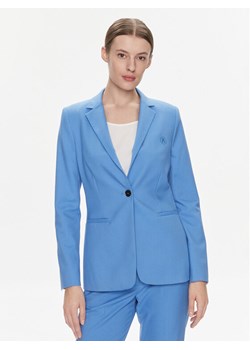 Tommy Hilfiger Marynarka WW0WW39977 Niebieski Regular Fit ze sklepu MODIVO w kategorii Marynarki damskie - zdjęcie 182619404