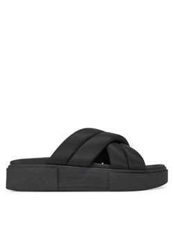 Tommy Jeans Klapki Tjw Flatform Sandal EN0EN02775 Czarny ze sklepu MODIVO w kategorii Klapki damskie - zdjęcie 182619430