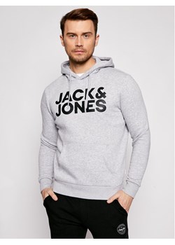 Jack&Jones Bluza Corp Logo 12152840 Szary Regular Fit ze sklepu MODIVO w kategorii Bluzy męskie - zdjęcie 182619753