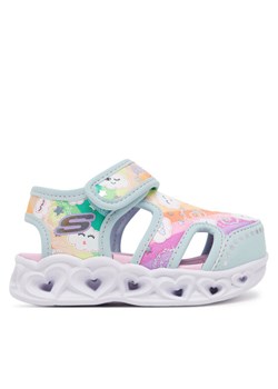 Skechers Sandały Heart Lights Sandals-Cutie Clouds 302977N/TQMT Turkusowy ze sklepu MODIVO w kategorii Sandały dziecięce - zdjęcie 182619783