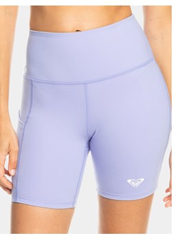 Roxy Legginsy Heart Biker Ndst ERJNS03435 Niebieski Slim Fit ze sklepu MODIVO w kategorii Spodnie damskie - zdjęcie 182619873