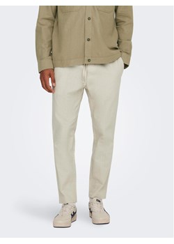 Only & Sons Spodnie materiałowe 22024966 Szary Tapered Fit ze sklepu MODIVO w kategorii Spodnie męskie - zdjęcie 182620053