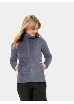 Jack Wolfskin Polar Rotwand Hooded Fz 1710742 Granatowy Regular Fit ze sklepu MODIVO w kategorii Bluzy damskie - zdjęcie 182620122