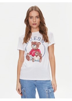 Guess T-Shirt W4RI86 K9SN1 Biały Regular Fit ze sklepu MODIVO w kategorii Bluzki damskie - zdjęcie 182620124