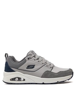 Skechers Sneakersy Uno-Retro One 183020/GRY Szary ze sklepu MODIVO w kategorii Buty sportowe męskie - zdjęcie 182620183