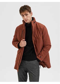 Selected Homme Kurtka przejściowa Cam Teh 16086145 Brązowy Regular Fit ze sklepu MODIVO w kategorii Kurtki męskie - zdjęcie 182620300