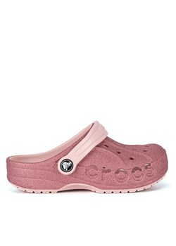 Crocs Klapki BAYA GLITTER CLOG TODDLERS 207014-6SR Różowy ze sklepu MODIVO w kategorii Klapki dziecięce - zdjęcie 182620352