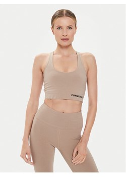 Converse Biustonosz top W Wordmark Bra Top 10024540-A10 Beżowy ze sklepu MODIVO w kategorii Biustonosze - zdjęcie 182620403