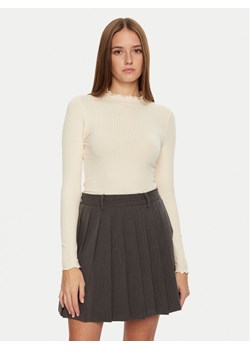 JDY Bluzka Fransiska 15228065 Écru Slim Fit ze sklepu MODIVO w kategorii Bluzki damskie - zdjęcie 182620481