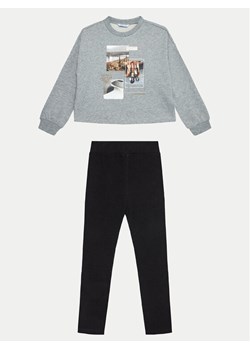 Mayoral Komplet bluza i legginsy 7754 Szary Regular Fit ze sklepu MODIVO w kategorii Komplety chłopięce - zdjęcie 182620502