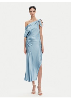 PINKO Sukienka koktajlowa 104986 A2GZ Błękitny Regular Fit ze sklepu MODIVO w kategorii Sukienki - zdjęcie 182620603