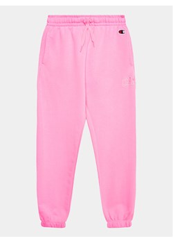 Champion Spodnie dresowe 404656 Różowy Regular Fit ze sklepu MODIVO w kategorii Spodnie dziewczęce - zdjęcie 182620800