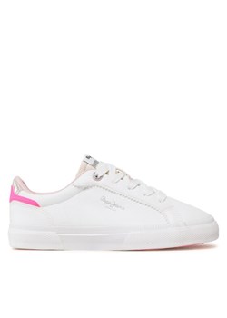 Pepe Jeans Tenisówki Kenton Basic Girl PGS30549 Biały ze sklepu MODIVO w kategorii Trampki dziecięce - zdjęcie 182620971