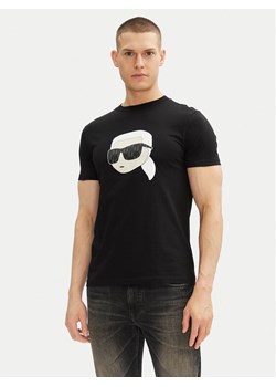 KARL LAGERFELD T-Shirt 755073 552251 Czarny Regular Fit ze sklepu MODIVO w kategorii T-shirty męskie - zdjęcie 182621134