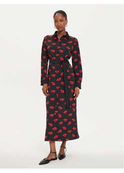 Marella Sukienka koszulowa Ramona 2423226133 Czarny Regular Fit - id: 0000304267697 - marki Marella - 182621160 Marella Sukienka koszulowa Ramona 2423226133 Czarny Regular Fit ze sklepu MODIVO w kategorii Sukienki - zdjęcie 182621160
