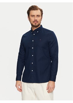 Tommy Hilfiger Koszula Flex Dobby MW0MW37578 Granatowy Slim Fit ze sklepu MODIVO w kategorii Koszule męskie - zdjęcie 182621181