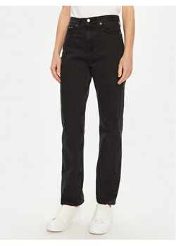 Calvin Klein Jeans Jeansy J20J224505 Czarny Straight Fit ze sklepu MODIVO w kategorii Jeansy damskie - zdjęcie 182621230