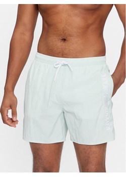 Emporio Armani Underwear Szorty kąpielowe 211740 4R422 02783 Zielony Regular Fit ze sklepu MODIVO w kategorii Kąpielówki - zdjęcie 182621250