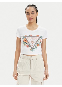 Guess T-Shirt W4GI24 J1314 Biały Slim Fit ze sklepu MODIVO w kategorii Bluzki damskie - zdjęcie 182621380