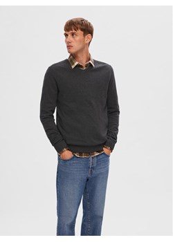 Selected Homme Sweter 16090147 Szary Regular Fit ze sklepu MODIVO w kategorii Swetry męskie - zdjęcie 182621382