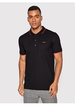 Hugo Polo Dinoso222 50467344 Czarny Slim Fit ze sklepu MODIVO w kategorii T-shirty męskie - zdjęcie 182621543