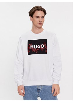 Hugo Bluza Duragol 50506990 Biały Regular Fit ze sklepu MODIVO w kategorii Bluzy męskie - zdjęcie 182621564