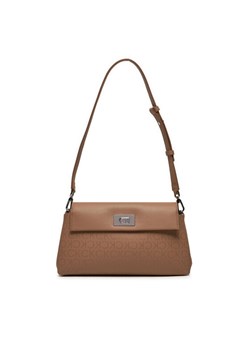 Calvin Klein Torebka Ck Push Shoulder Bag K60K612143 Brązowy ze sklepu MODIVO w kategorii Listonoszki - zdjęcie 182621791