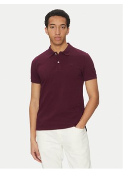 Geox Polo M5511B T3240 F8312 Bordowy Regular Fit ze sklepu MODIVO w kategorii T-shirty męskie - zdjęcie 182621810