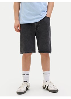 Jack&Jones Junior Szorty jeansowe Tony 12269817 Czarny Loose Fit ze sklepu MODIVO w kategorii Spodenki chłopięce - zdjęcie 182622164