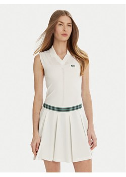 Lacoste Koszulka techniczna PF0614 Biały Slim Fit ze sklepu MODIVO w kategorii Bluzki damskie - zdjęcie 182622202