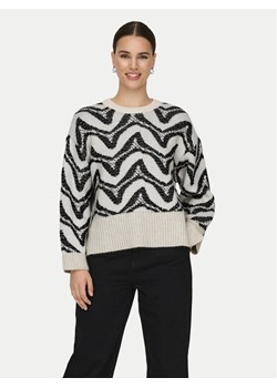 ONLY Sweter Jane 15332157 Beżowy Regular Fit ze sklepu MODIVO w kategorii Swetry damskie - zdjęcie 182622250