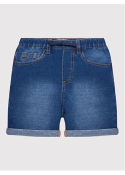 United Colors Of Benetton Szorty jeansowe 4BAYC900L Granatowy Regular Fit ze sklepu MODIVO w kategorii Spodenki chłopięce - zdjęcie 182622270