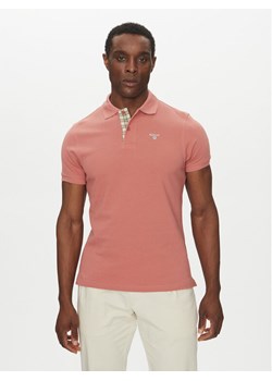 Barbour Polo Tartan MML0012PI55 Różowy Regular Fit ze sklepu MODIVO w kategorii T-shirty męskie - zdjęcie 182622310